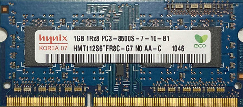 Memoria Ram Ddr 3 Para Laptop 1 Gb