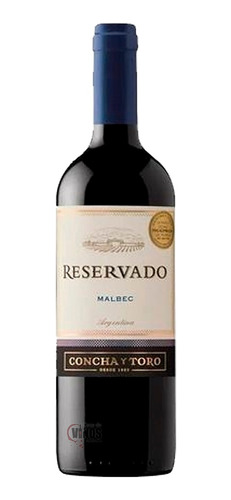 Vino Reservado Malbec Bodega Concha Y Toro Caja X6 Unidades
