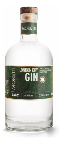 Gin Moretti London Dry 750ml Quadruple Distilled