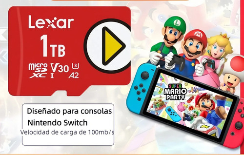 Lexar Micro Sd 1tb Para Nintendo Switch, Tarjeta De Memoria Oficial Con Transferencia De Datos De Alta Velocidad, Ideal Para Juegos Y Archivos De Gran Tama