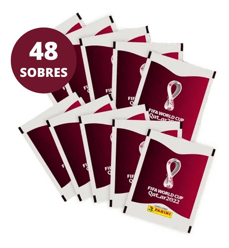 48 Sobres De Stickers De Panini Copa Mundial Qatar 2022