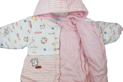Pijama Enterito Acolchado Termico Bebés Para Otoño Invierno