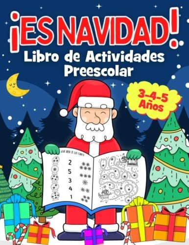 Libro :  Es Navidad Libro Preescolar Para Niños 3-4-5... 