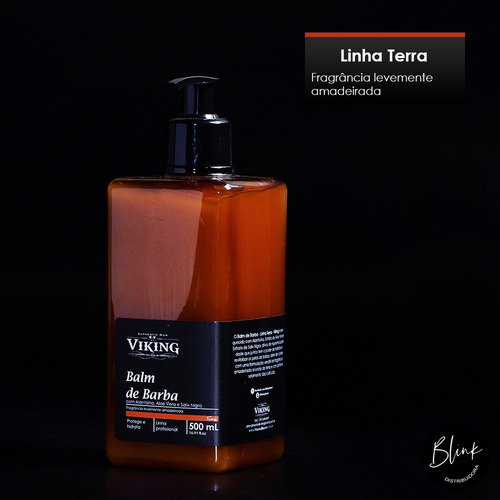 Balm De Barba - Terra - Linha Profissional - 500 Ml - Viking