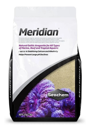 Substrato Areia Aragonita Natural Meridian Seachem 9kg