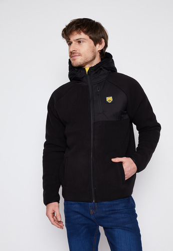 Chaqueta Hombre Negro Polar Forrada Family Shop