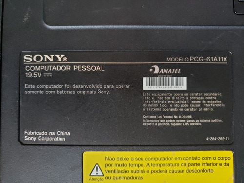 Carcaça Notebook Sony Pcg-61a11x 