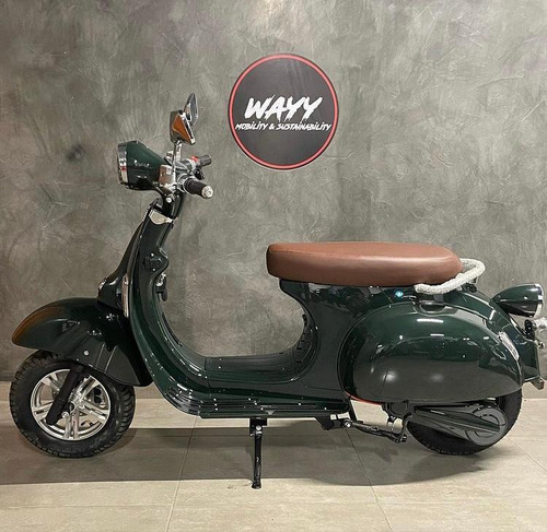 Imagem 5 de 7 de Moto Vespa Bateria Retro Scooter