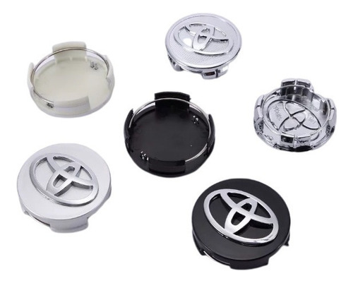 Centro Tapon Rin Toyota 62mm 58mm Juego 4 Piezas Emblematico