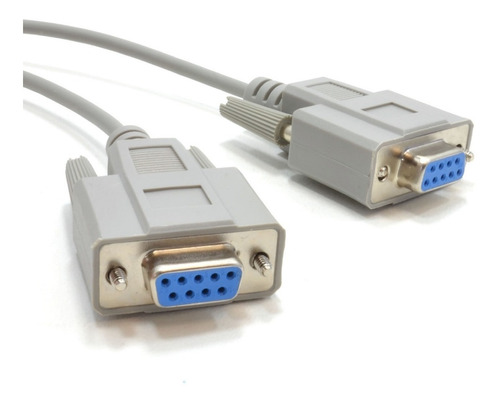 Imagen 1 de 1 de Cable Serial Null Rs232 Modem H- H Db9 40cm