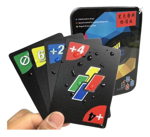 Quno Cards Game 112 Cartas Impermeable Pvc Trans