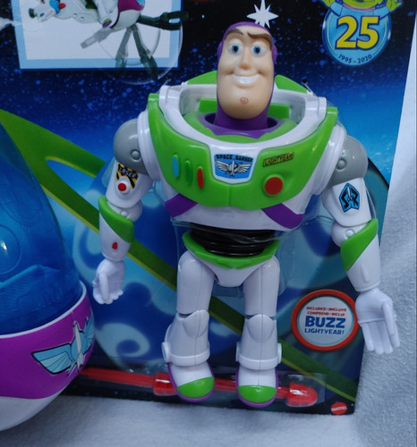 Buzz Lightyear Figura Articulada Con Nave Espacial Toy Story