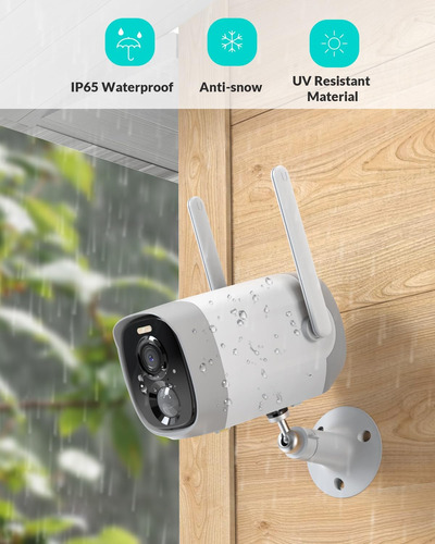 Cámaras De Seguridad Inalámbricas Para Exteriores, 2.5k 4mp
