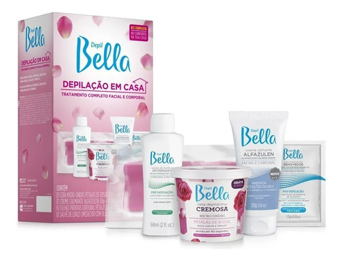 Kit Depilação Em Casa Facial E Corporal Bepil Bella