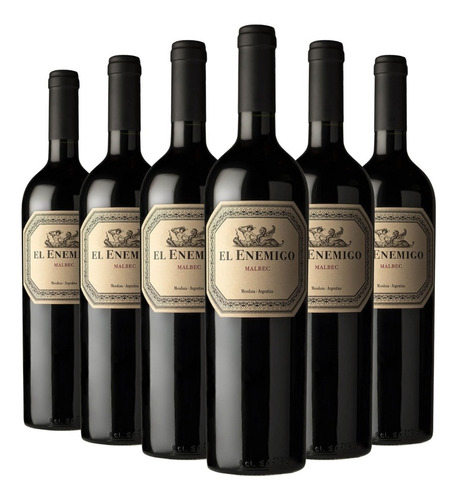 Vino Enemigo Malbec Caja X 6 X 750 Ml. --