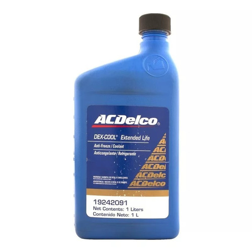 Liquido Refrigerante Anticongelante Acdelco 1 Litro