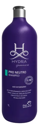 Shampoo Pet Society Hydra Pro Neutro 1L Para Cães e Gatos Tipos P...