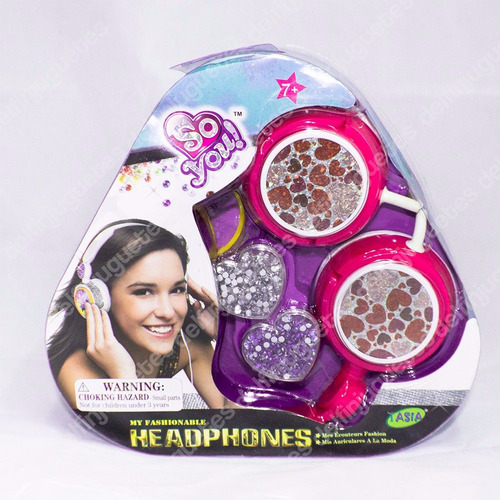 Auriculares Rosa Customizable Headphones Simil Soy Luna