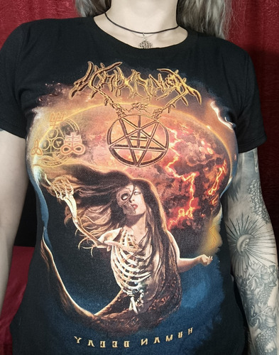 Camiseta Babylook Banda Metal Crucifixion Br