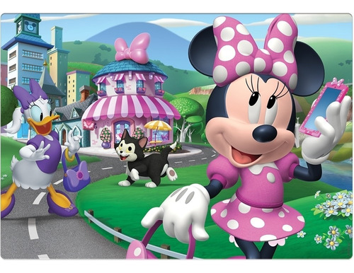 Quebra Cabeça Grandão Minnie Mouse 48 Peças Toyster