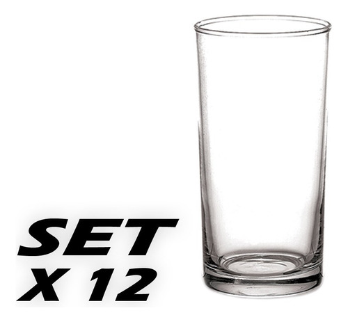 Set 24 Vasos Trago Largo Bermudas Riggoleau Canita 290 Ml-