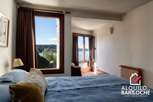 Imagen 9 de 15 de Alquiler Casa En Bariloche Con Costa De Lago Nahuel Huapi. 8 Pax. Km12. 392.