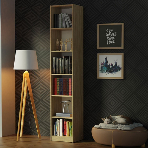 Imagen 3 de 10 de Mueble Estante Librero Madesa 6906 Con 6 Niveles
