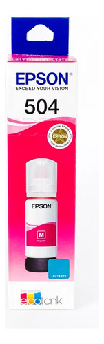 Botella De Tinta Epson T504 Magenta