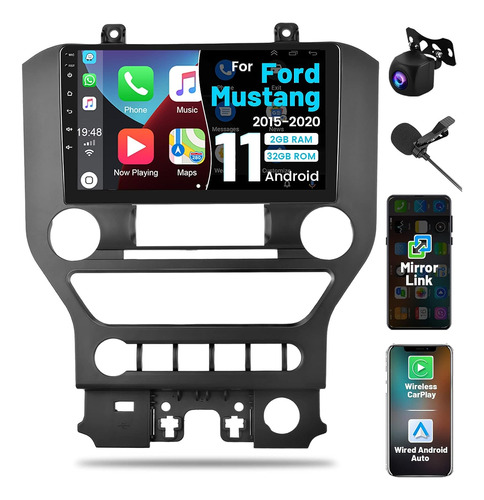 Para Ford Mustang Radio 2015-2020,  232g Android 11 Carplay 