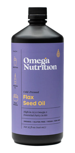 Aceite Lino Flax Oil Organico Omega Nutrition 946ml