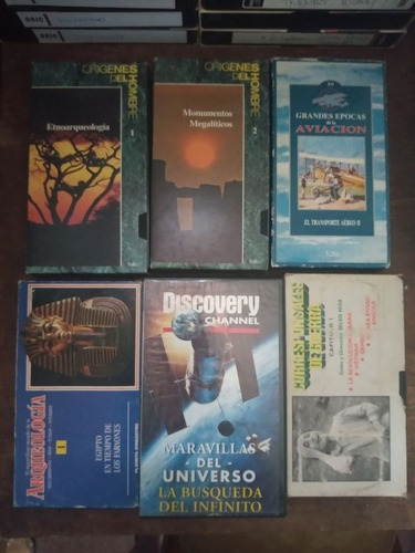 Lote De 33 Vhs De Documentales.