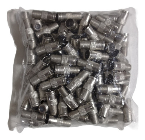 Imagen 2 de 4 de Conector F Rápido Macho Para Tv, Cctv Y Coaxial X 10unidades