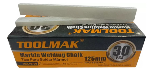 Tiza Marca Fierro Metal Caja 30 Unds 125mm Toomak