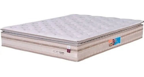 Colchon Queen Resortes Lfk Con Pillow Top Memory Foam