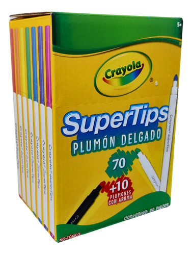 80 Marcadores Super Tips Crayola Plumones Lavables Lettering
