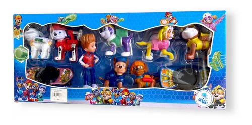 Figuras Paw Patrol Patrulla Canina Set 7 Figura Y Accesorios