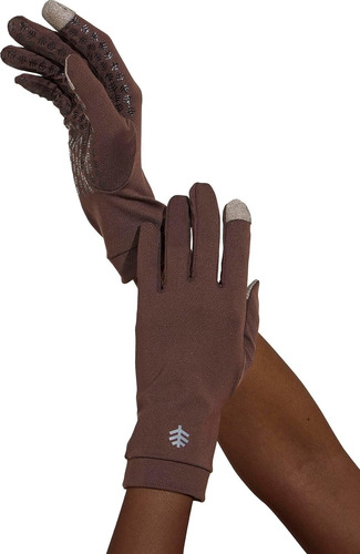 Guantes De Mujer, Coolibar Medium Castaña 1