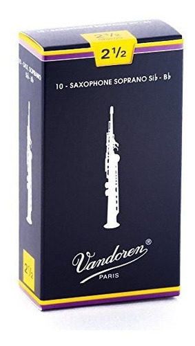 Vandoren Sr2025 Soprano Sax Cañas Tradicionales