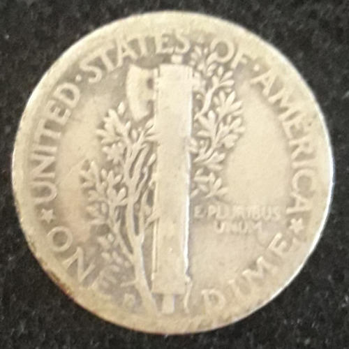 Moeda One Dime Ano 1944 Estados Unidos 