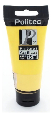 Pintura Acrilica Politec Serie 3000 Tubo Colores A Escoger Color Amarillo 3027