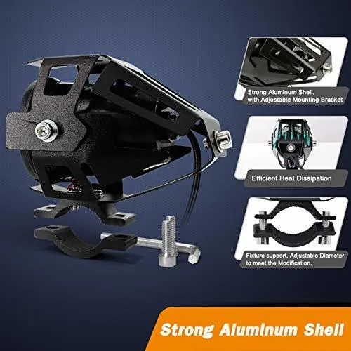 Faros Delanteros De Motocicleta Cree U7 Led,luces Antiniebla