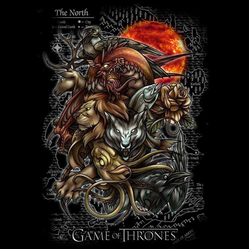 Remera De Serie Game Of Thrones Poster