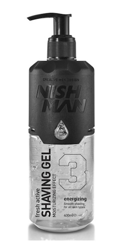 Imagen 1 de 4 de Gel Para Afeitar Nishman 400 Ml