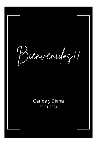 Diseño Cartel Bienvenida Vertical