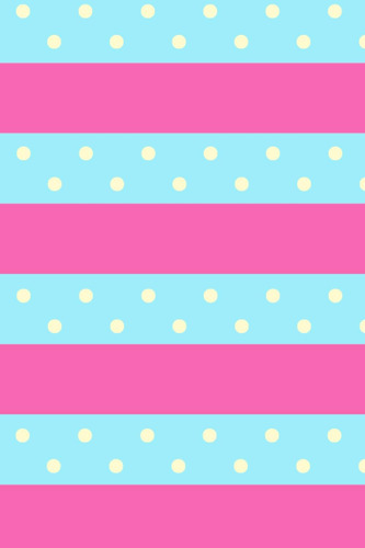 Libro: Pastel Pink And Blue Striped Notebook Cover With Yell