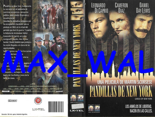 Pandillas De Nueva York Vhs Leonardo Di Caprio