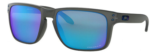 Anteojos de sol polarizados Oakley Holbrook XL Extra large con marco de o matter color grey smoke, lente sapphire de plutonite prizm, varilla grey smoke de o matter - OO9417