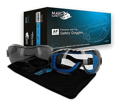 Gafas Motos Mako Safety Premium Antiniebla Gafas De Segurida