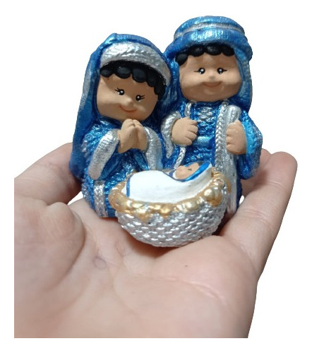 Nacimiento Pesebre Mini Una Pieza Pintado