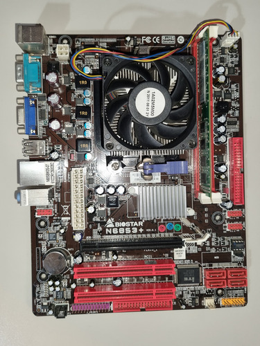 Motherboard Biostar N68s3+ Con Procesador Bordó (Usado)